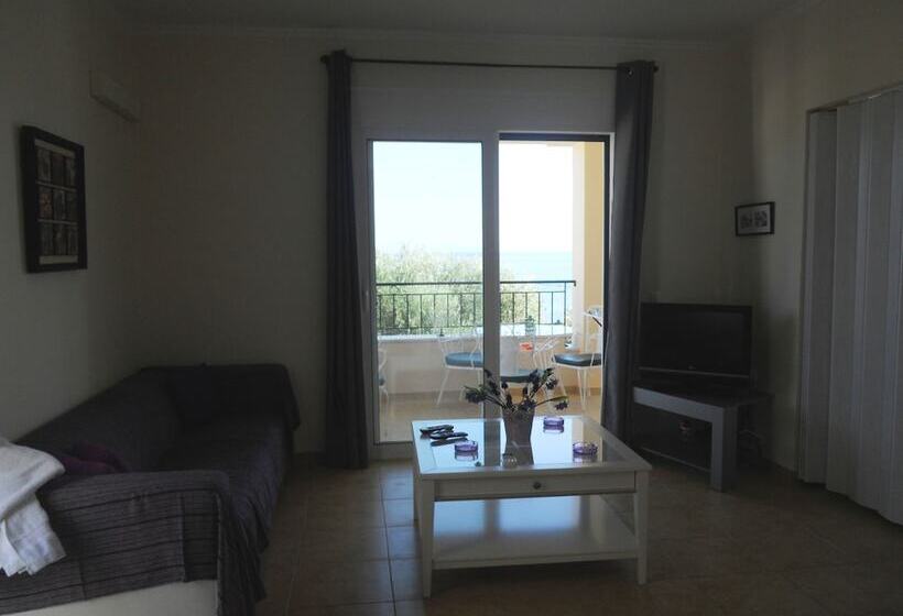 شقة غرفتين مطلة على البحر, Barbati Beach Apartments