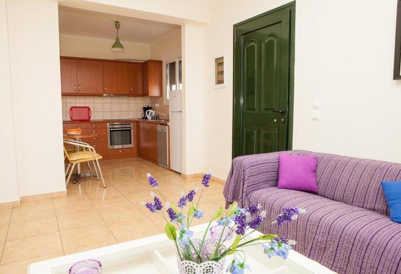 Апартаменты 2 Спальни Вид на Море, Barbati Beach Apartments