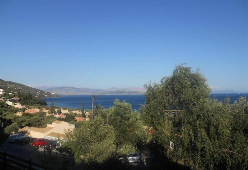 شقة غرفتين مطلة على البحر, Barbati Beach Apartments