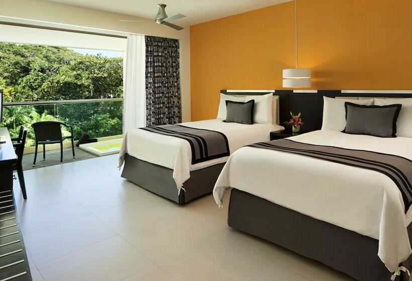 景色の見えるデラックスルーム, Dreams Huatulco Resort & Spa