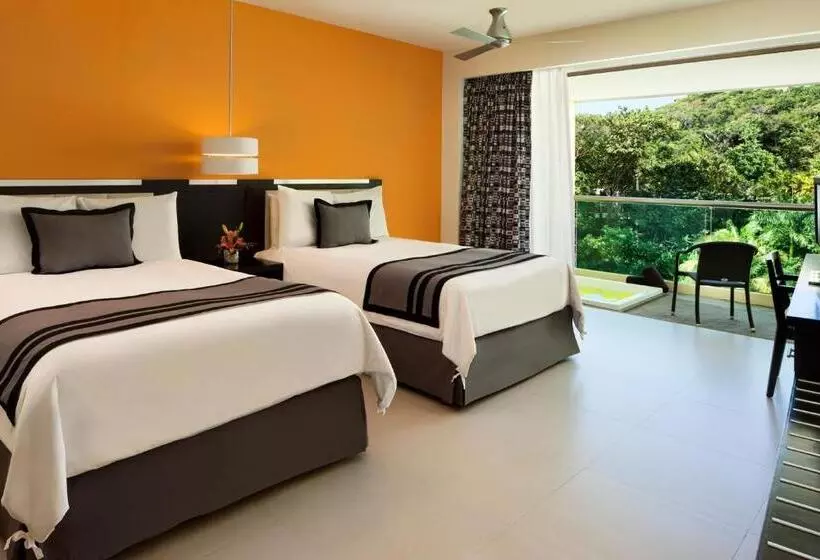 景色の見えるデラックスルーム, Dreams Huatulco Resort & Spa