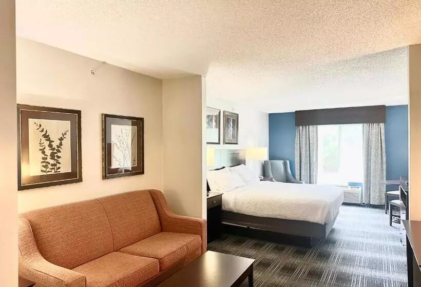 キングサイズベッドのスイートルーム, Holiday Inn Express And Suites Meriden, An Ihg