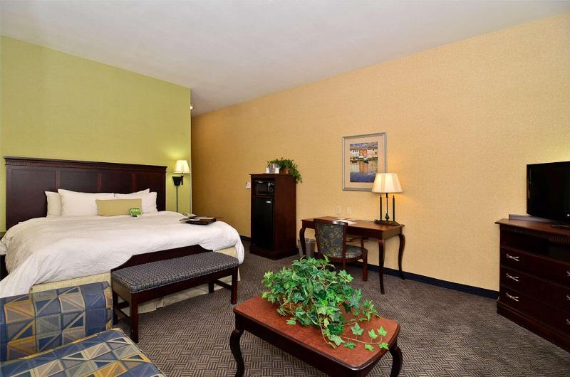 带大床的标准工作室, Hampton Inn & Suites Nacogdoches