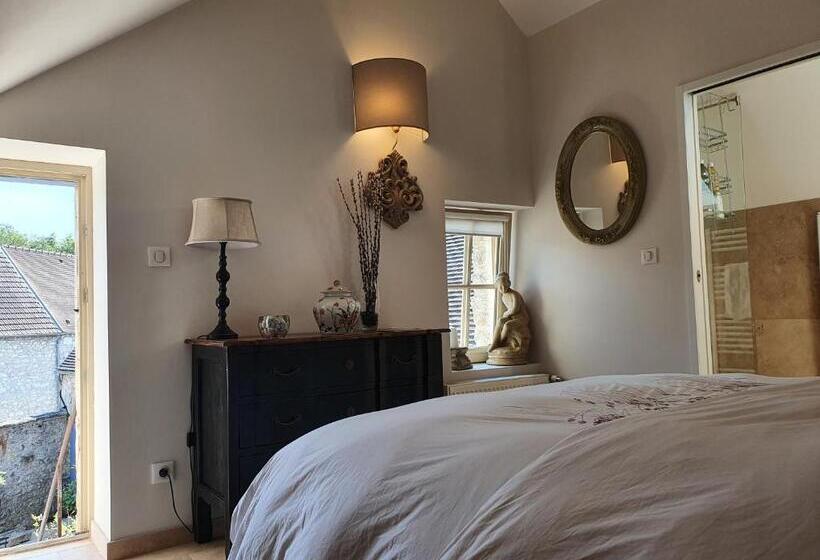 テラス付きスタンダードルーム, Les Vieilles Pierres Chambres D Hôtes