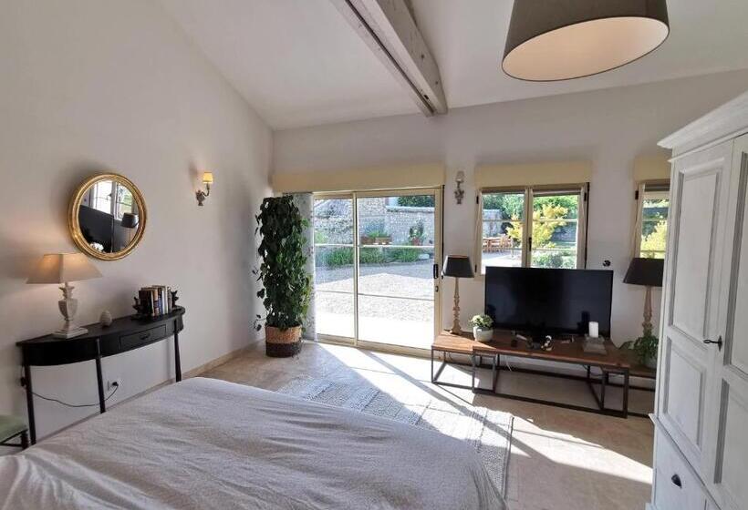 ガーデンビューデラックスルーム, Les Vieilles Pierres Chambres D Hôtes