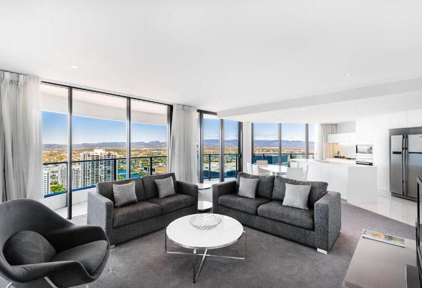 דירת 2 חדרים נוף לים, Peppers Broadbeach