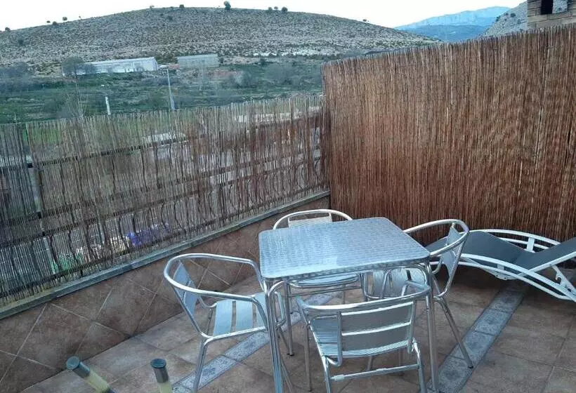 Standard-huone Terassi, Hostal Escarla