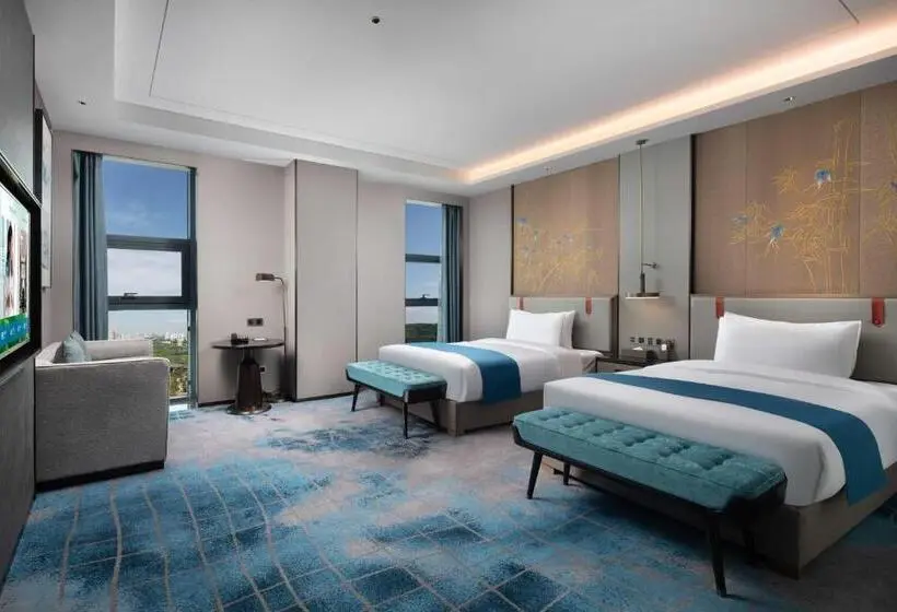 シティビューのデラックスルーム, Wyndham Changzhou Liyang