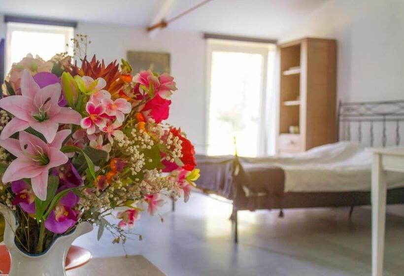 اتاق استاندارد با چشم‌انداز باغ, Huisje En B&b Green Cottage