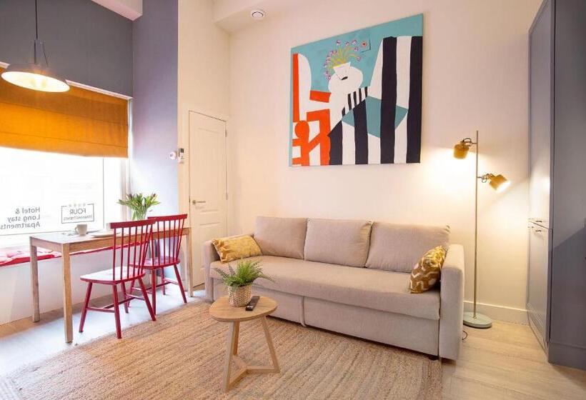 شقة غرفة نوم واحدة بالطابق الأرضى, Four Star Apartments   Keizerstraat