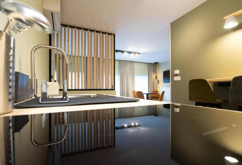 带1个卧室的豪华公寓, Appart Hôtel En Ville