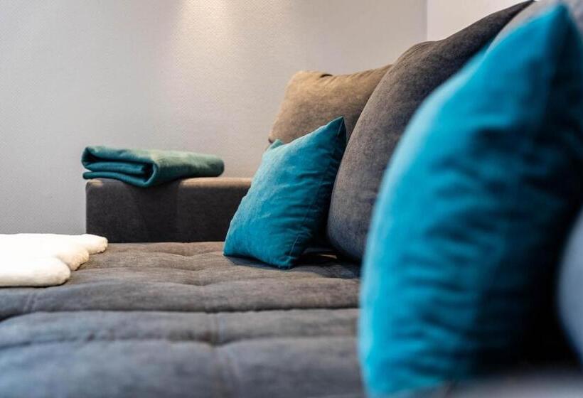 Huoneisto 1 Makuuhuone, Gästehaus Jagsttal