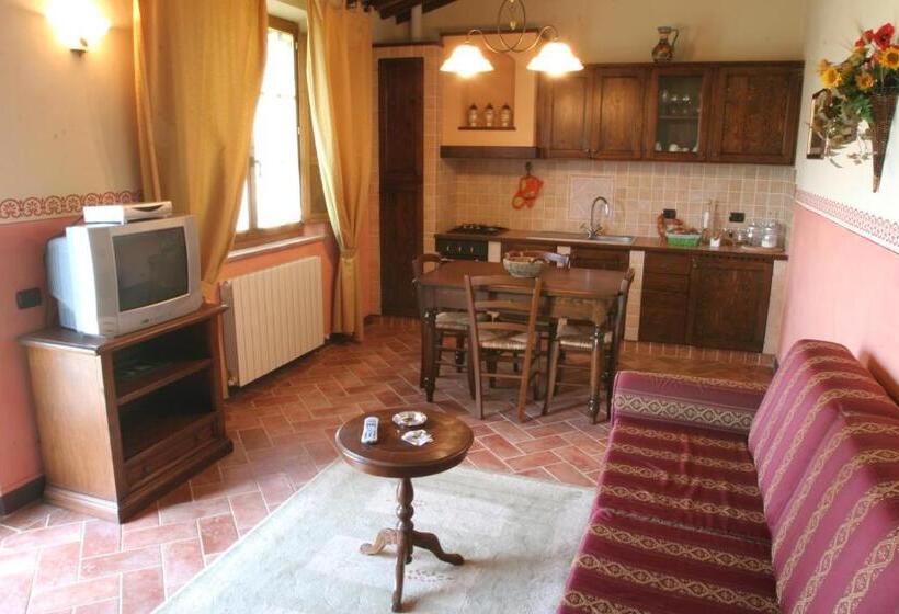 آپارتمان 1 خوابه با چشم‌انداز استخر, Agriturismo Renaccino
