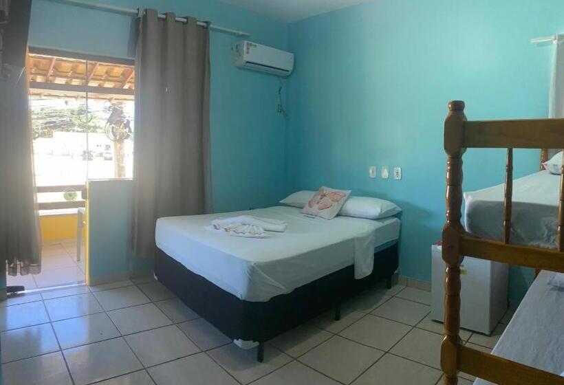 발코니가 있는 4인용 스탠다드 룸, Pousada E Restaurante Palomar