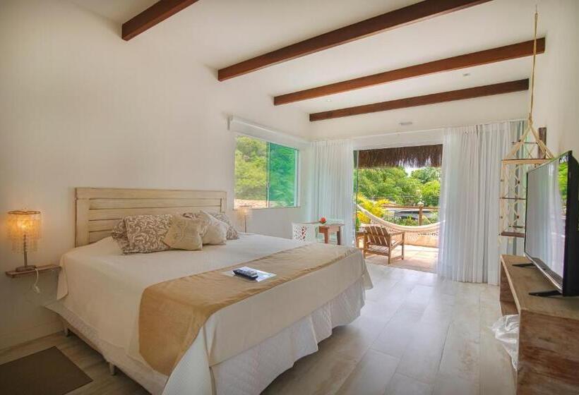 스위트 킹사이즈 침대, Bella Gamboa Casa De Praia   Gamboa, Morro De São Paulo