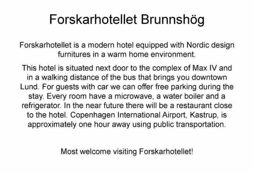 חדר סטנדרט, Forskarhotellet