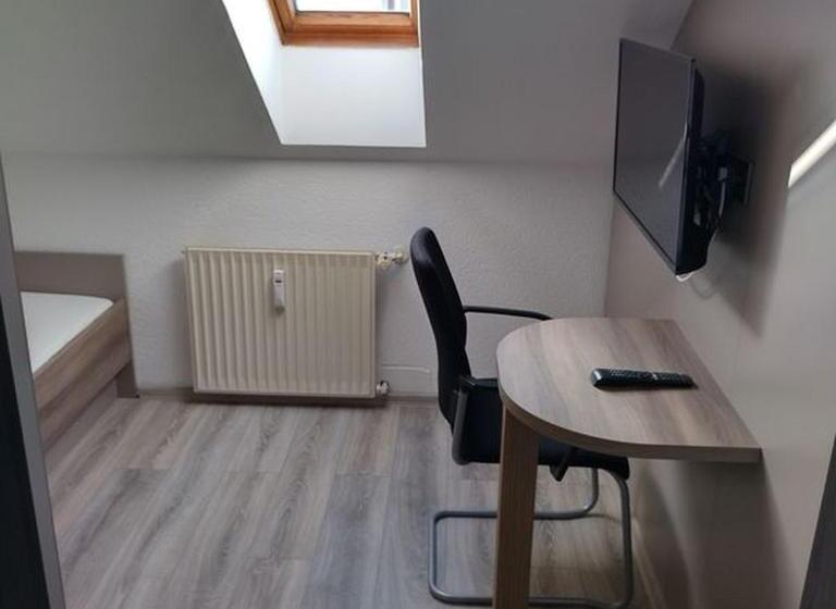 标准单人间共用浴室, Pension Goldenes Vogtland