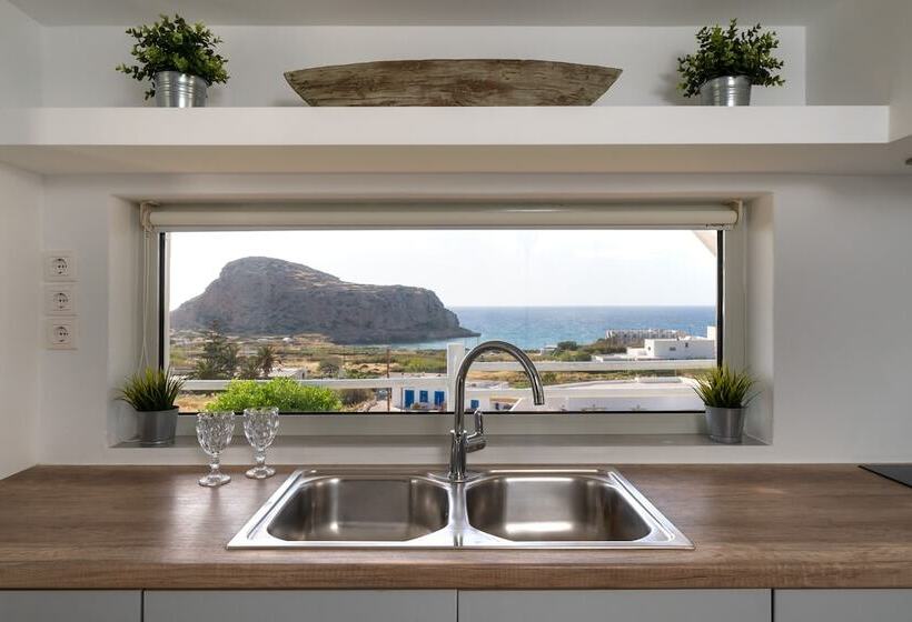 ویلای 1 خوابه با چشم‌انداز دریا, Arkasa Palace