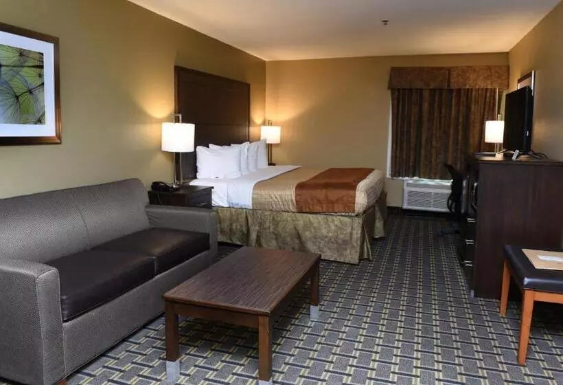 身障者適用キングサイズベッドルーム, Best Western Zachary Inn