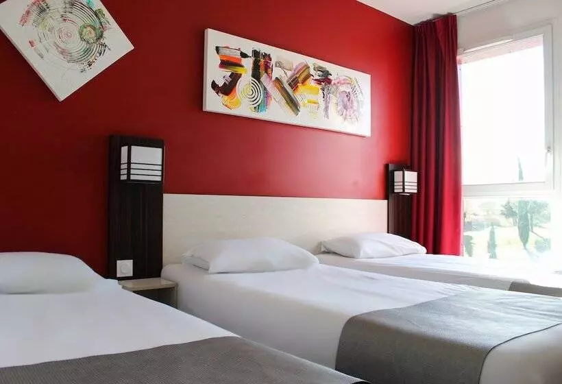 اتاق استاندارد سه نفره, Hôtel Pont Rouge , Carcassonne