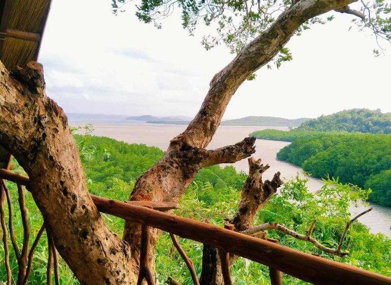 اتاق استاندارد با بالکن و چشمانداز دریا, Sanctuaria Treehouses Busuanga