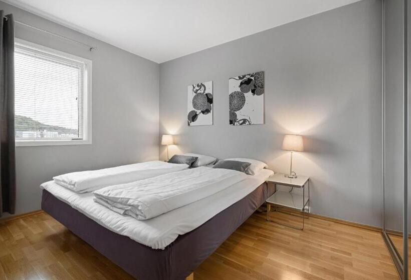 דירת שני חדרים, Bjørvika Apartments   Forus Leilighetshotell
