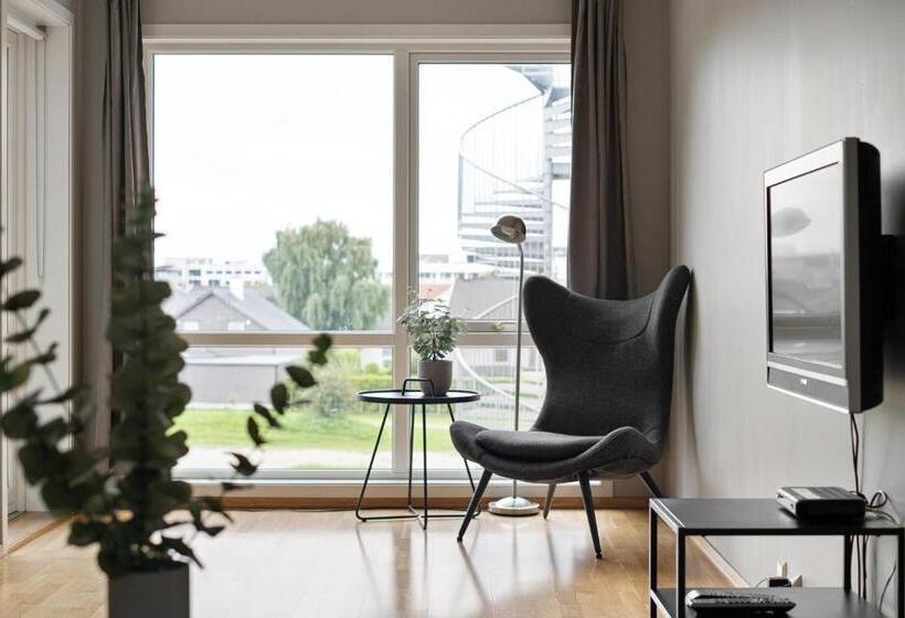 דירת שני חדרים, Bjørvika Apartments   Forus Leilighetshotell