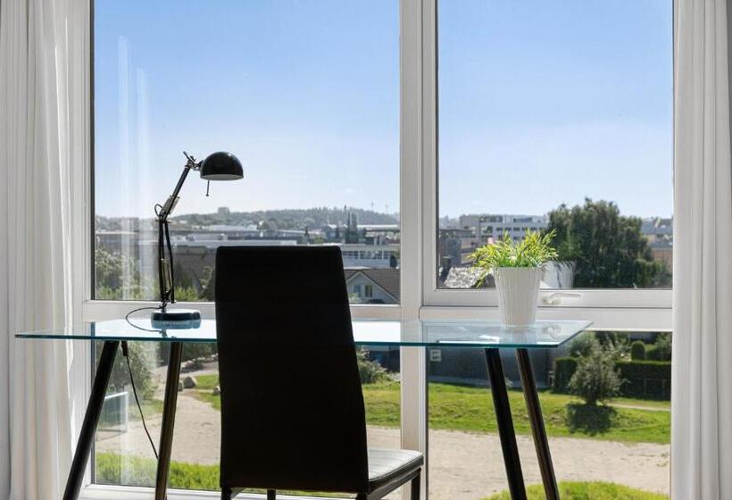 דירת שני חדרים, Bjørvika Apartments   Forus Leilighetshotell