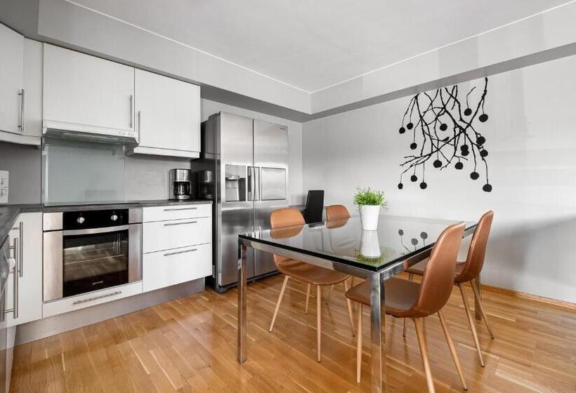 דירת שני חדרים, Bjørvika Apartments   Forus Leilighetshotell