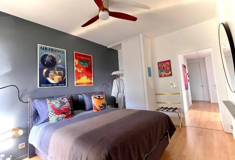 テラス付き1ベッドルームアパートメント, Chambre D Hôtes Sur île De Nantes