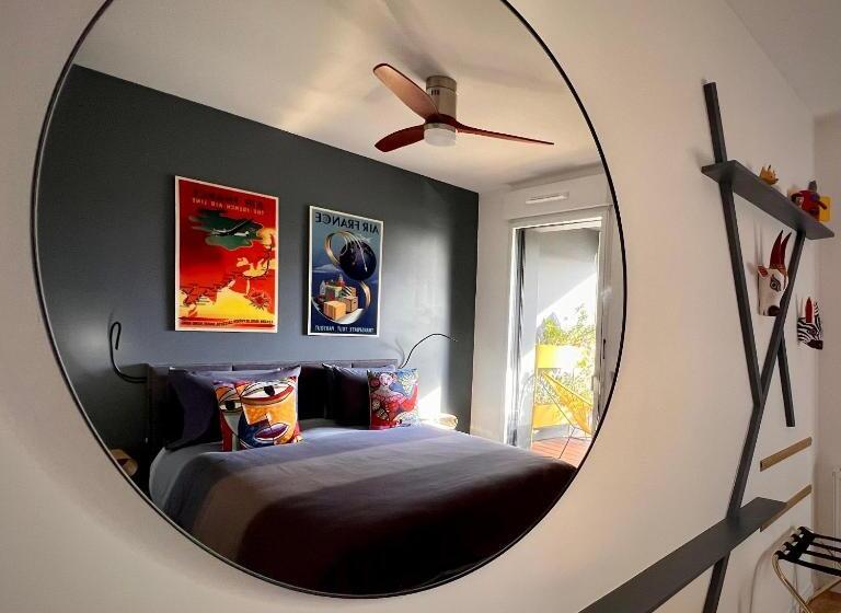 Апартаменты 1 Спальня с Террасой, Chambre D Hôtes Sur île De Nantes