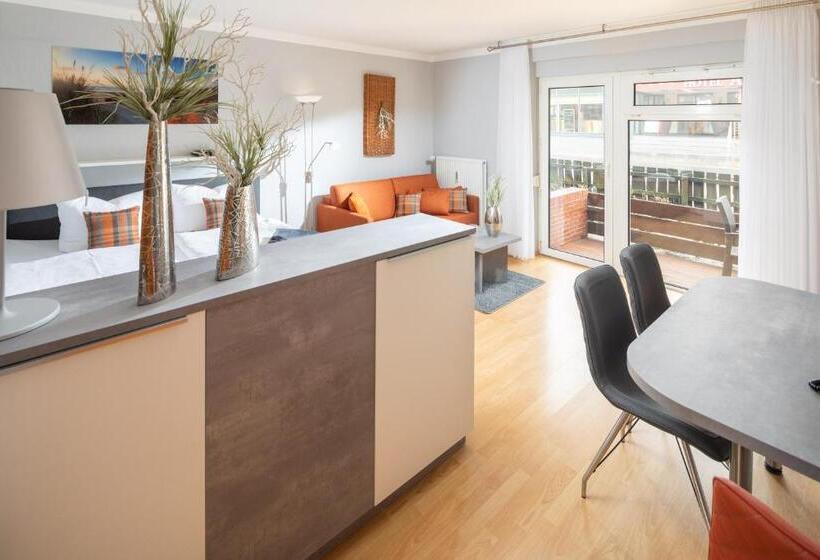 شقة غرفة واحدة مزودة بتراس, Appartement Haus Bracht  Direkt Am Kurplatz