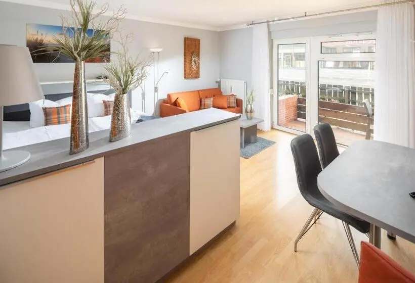 テラス付き１ベッドルームアパートメント, Appartement Haus Bracht  Direkt Am Kurplatz