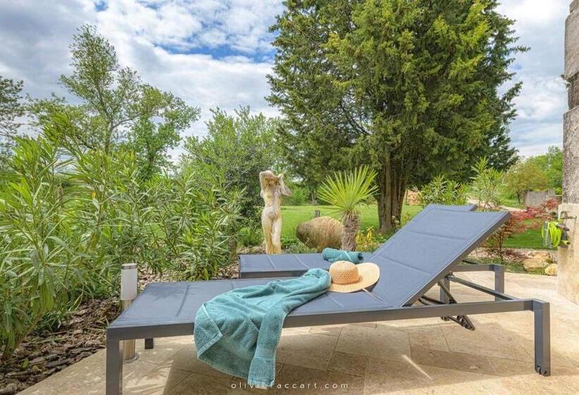 Апартаменты 1 Спальня с Террасой, Chambres D Hôtes La Mascrabiere Bed & Spa