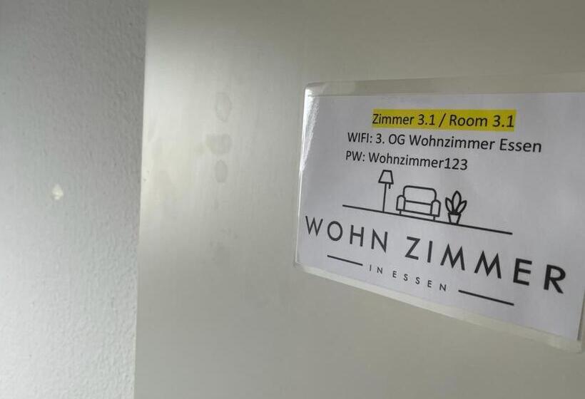 غرفة إقتصادية فردية, Hostel Wohnzimmer Essen