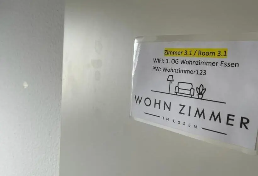 اتاق اکونومی یک تخته, Hostel Wohnzimmer Essen