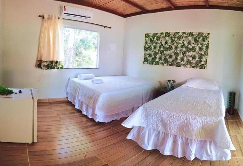 Chambre Triple Standard Vue Jardin, Chalés Casa De Vidro