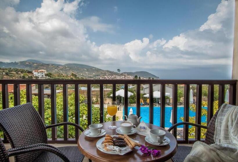 اتاق اساندارد با چشمانداز جانبی به دریا, Skopelos Holidays Hotel & Spa