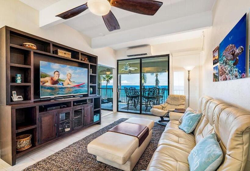 침실 1개 바다 전망 아파트, Oceanfront Luxury Condo