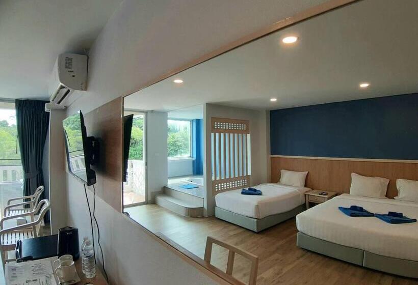 חדר משפחתי דלוקס, Karon Living Room   Sha Plus