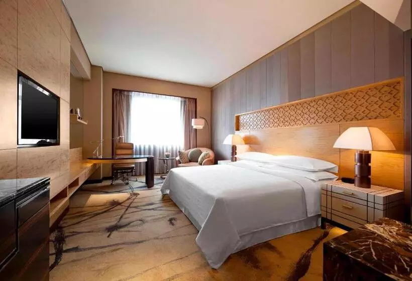 キングサイズベッド、シティビューデラックスルーム, Sheraton Xi An North City