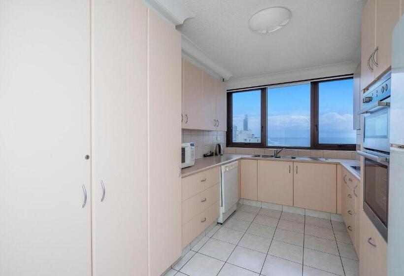 Апартаменты 2 Спальни, Surfers Aquarius On The Beach