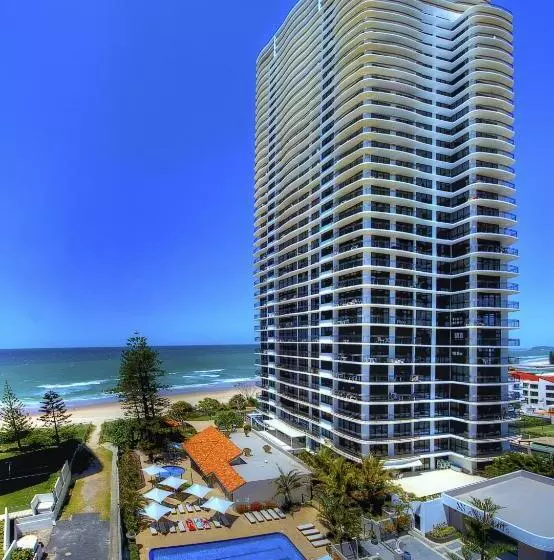 آپارتمان ممتاز دوخوابه رو به مناظر, Surfers Aquarius On The Beach