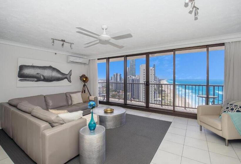 Апартаменты Deluxe 2 Спальни Вид на Море, Surfers Aquarius On The Beach