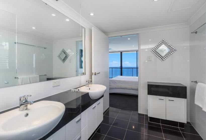 Апартаменты Пентхаус 1 Спальня, Surfers Aquarius On The Beach