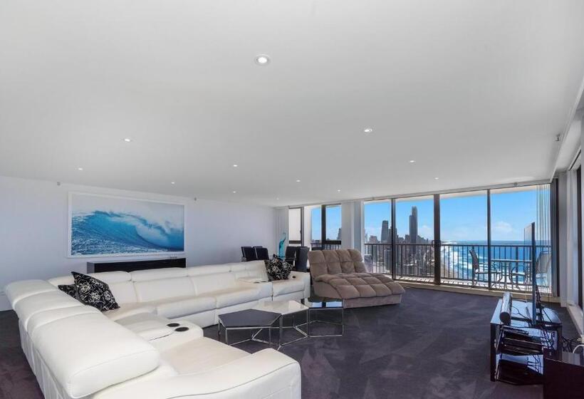 Апартаменты Пентхаус 1 Спальня, Surfers Aquarius On The Beach