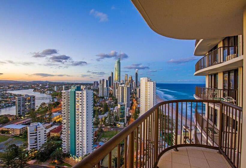 Апартаменты 2 Спальни, Surfers Aquarius On The Beach