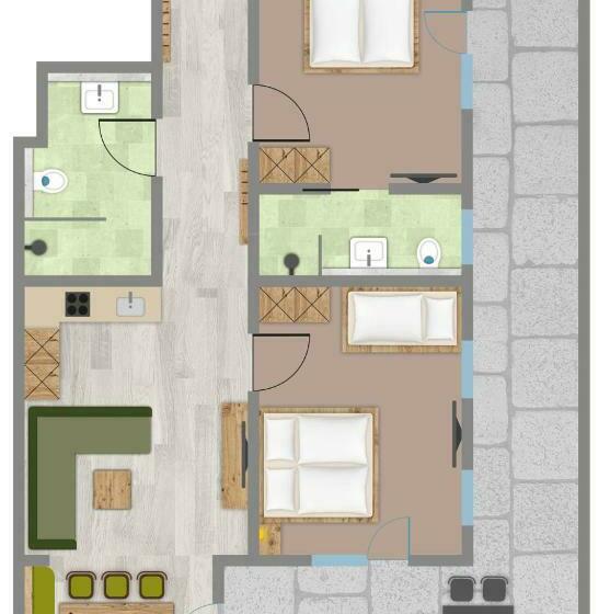 آپارتمان 2 خوابه, Alpenheimat Laurschhof