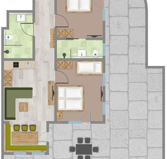 آپارتمان 2 خوابه, Alpenheimat Laurschhof