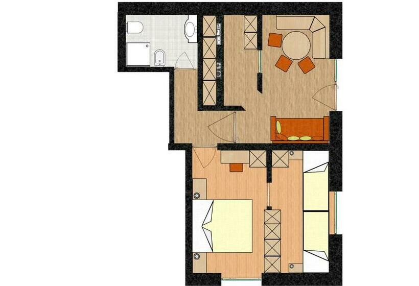 דירת חדר נוף לגינה, Appartamenti Vilin